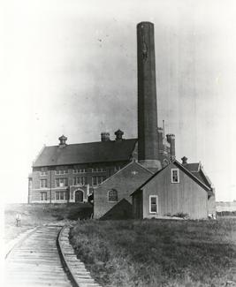 An important part of the school from its earliest days, the powerhouse was and still is located to the east of the Administration building.